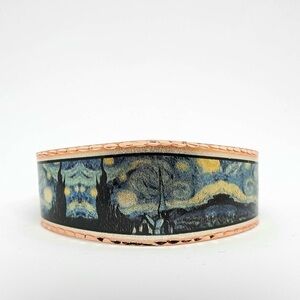 New. Stauer Van Gogh Starry Night Copper Cuff Bracelet.
